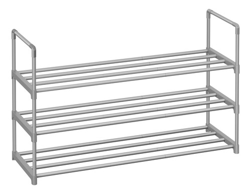 Songmics Zapatero De 3 Niveles 30 X 92 X 55 Cm Color Plateado