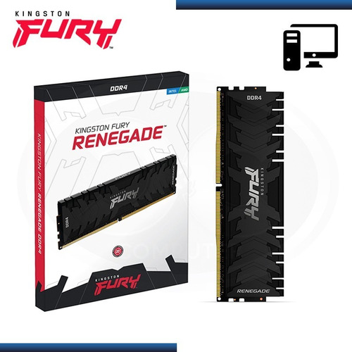 Imagen 3 de 4 de Ddr4 16gb 3600mhz Dimm Kingston Fury Renegade Ctman