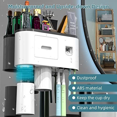 Soporte Para Cepillos De Dientes Montado En La Pared Para Ba