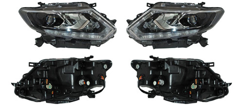 Par Faros Ns Xtrail 2015-2016 Elect Leds C/lupa Tyc