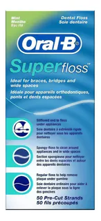 Hilo dental precortado super floss mint Oral-B