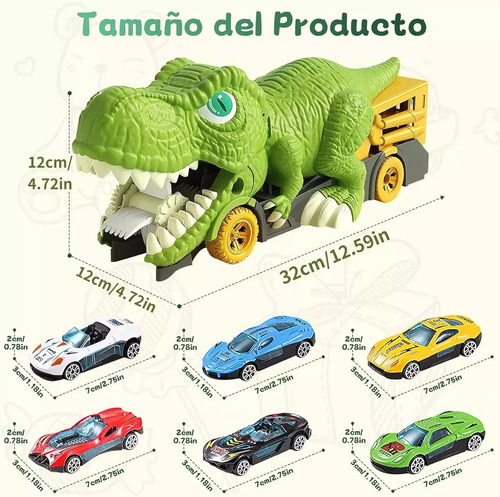 Transportador De Camiones De Juguete Con Dinosaurios Que Com
