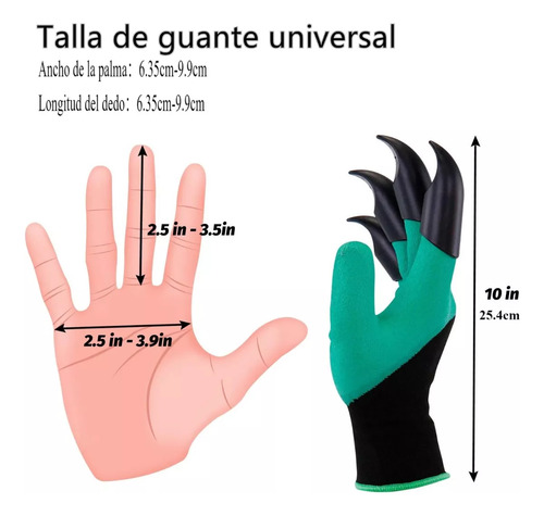Guantes Protectores De Jardinería Impermeables Con Garras