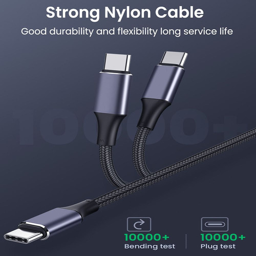 Cable De Carga Rápida Pd 100w Usb C A Usb Tipo C Para Comput