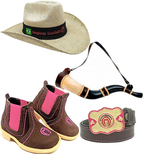 Kit Country Infantil Feminino Festa Tematica Menina Cowgirl