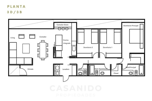 Casa En Venta 1 Piso 3 Dormitorios Los Bravos Los Trapenses