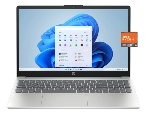 Notebook HP 15FC0037WMRFAA Color Plateado 8gb De Ram - 256gb Ssd - Amd Ryzen 5