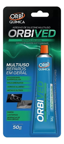 Cola Silicone Transparente Uso Geral Orbived 50g