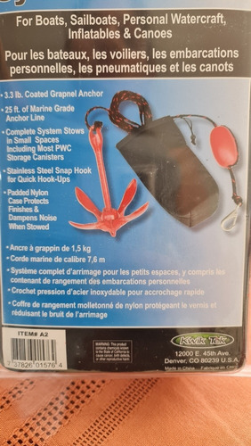 Imagen 2 de 3 de Ancla Plegable Para Kayaks