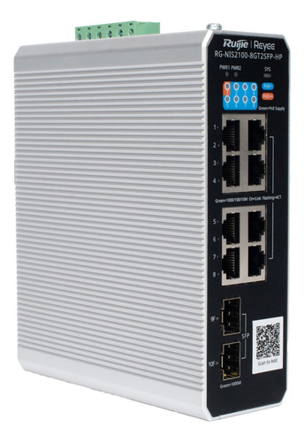 Switch Industrial Poe Temperaturas Extremas 1xpoe+port 7xpoe