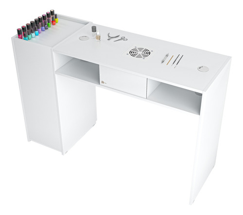 Mesa Manicure Sugnails Com Apoio De Pé Acompanhamento