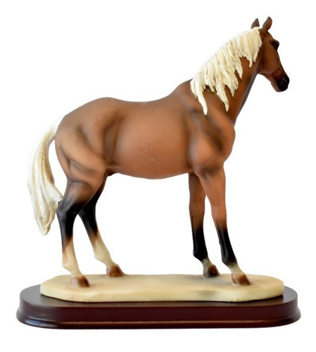 Imagen 2 de 2 de Mini Caballo De Resina Color Cafe 15 Cm X 16 Cm