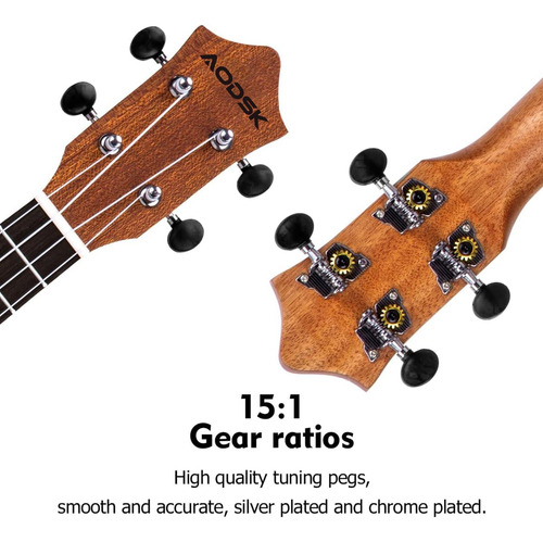 Aodsk Ukelele De Concierto Para Principiante Kit De Ukelele
