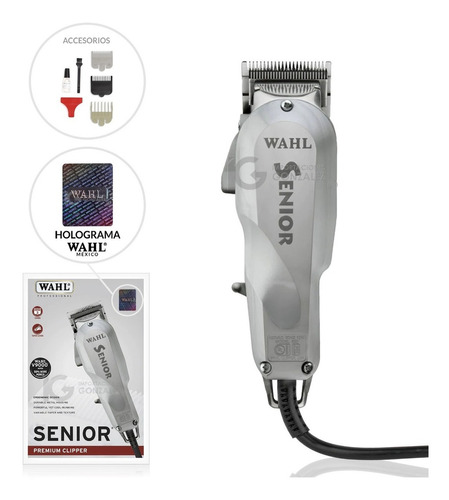 Cortadora De Cabello Wahl Profesional Senior Premium Clipper Color Gris