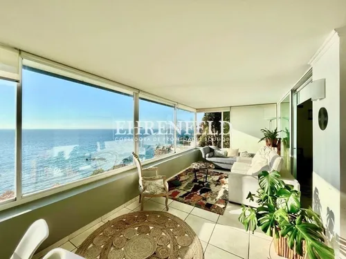 Sector Playa Negra, Concón. Departamento Con Excelente Vista