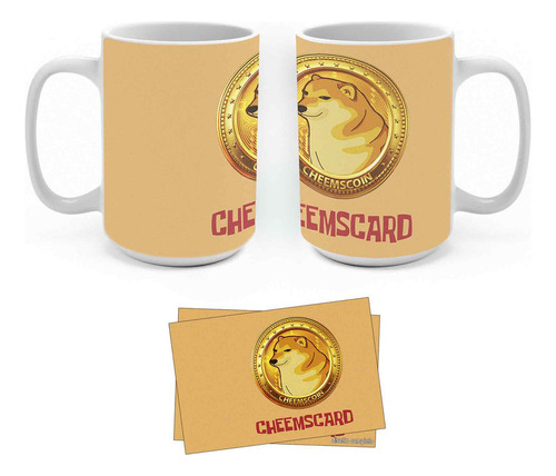 Taza Grande 450ml Cheemscoin Alta Calidad Acabado Mate