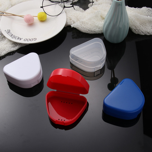 Caja De Almacenamiento De Dentaduras Postizas De 4 Piezas, S