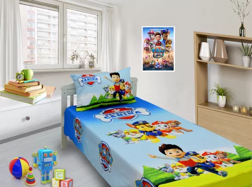 Jogo de cama infantil solteiro 2 pecas patrulha canina paw patrol  nickelodeon