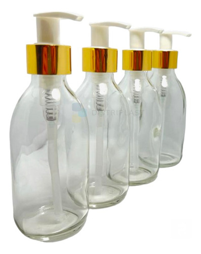 Botella Vidrio Ámbar/transparente 200cc Válvula Cremera X5