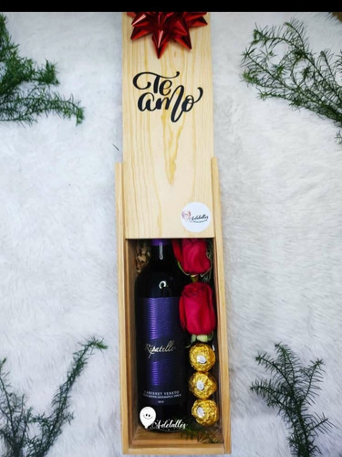 Imagen 8 de 10 de Cajas De Madera Huacales Guacales Arreglos Gifts Box Corazon