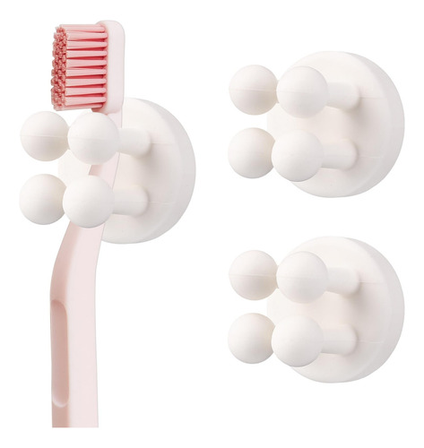 Wllhyf 2 Soportes De Silicona Para Cepillos De Dientes, Ganc