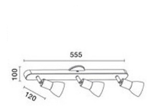 Imagen 2 de 5 de Aplique Luz Pared/techo Ideal Baño 3 Luces Led Dormitorio