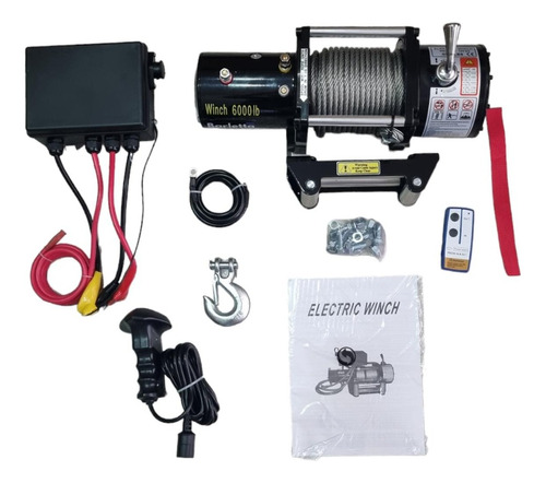 Winche Eléctrico 6.000 Lbs 12v Control Remoto - Barletta