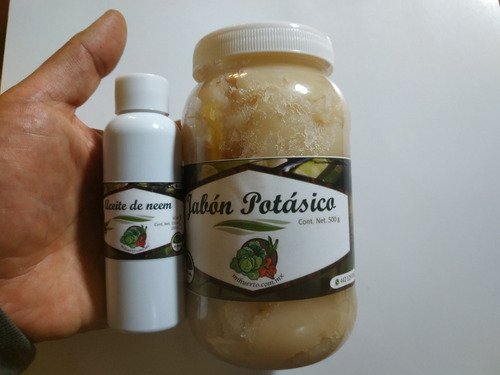 Jabón Potásico 500 G + Aceite De Neem 60 Ml 