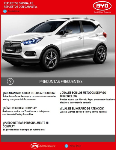 Imagen 4 de 4 de Vidrio Para Espejo Lateral Izquierdo Byd F0 Original