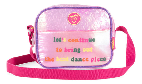 Bolsa Crossbody Cloe Para Niña Acabado Iridiscente Color Rosa