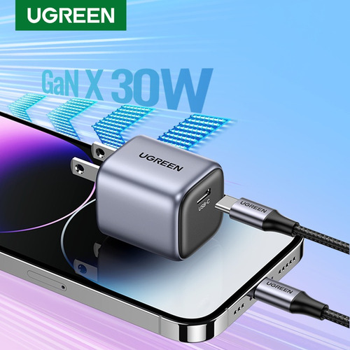 Nexode Mini 30w Cargador Pared Original Ugreen Android