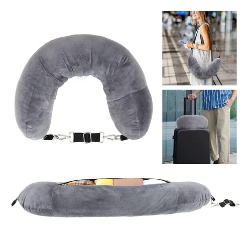Almohada Cervical De Viaje, Almohada De Viaje Rellena, 1 Uni