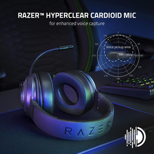 Imagen 4 de 7 de Auriculares Gamer Razer Kraken V3 X Usb Rgb 7.1 Pc Ps4