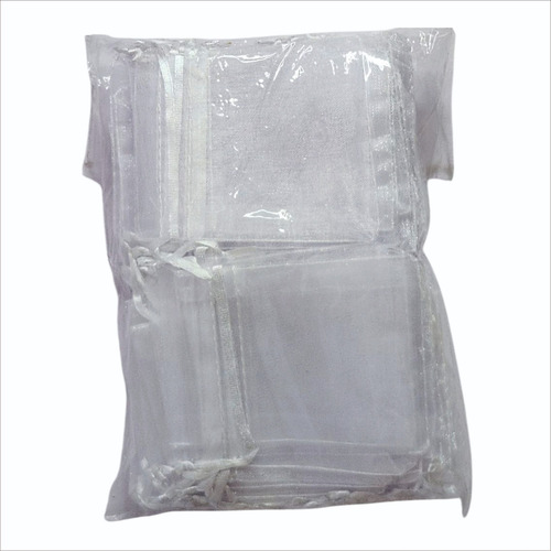 Bolsa Organza Tul 7x9cm 1000u Souvenir Candy Regalo X Mayor Blanco Bo7x9bl