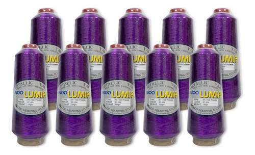 Hilo Ajoo Lumia St Para Bordado Cal. 150d 4750m 10 Hilos Color Morado St-209