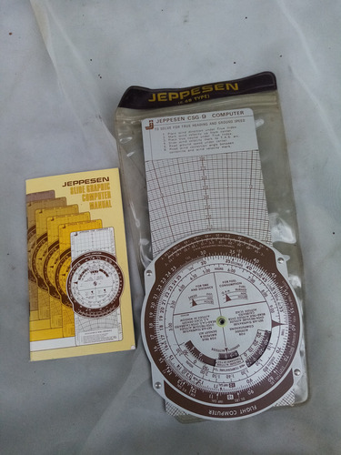 Jeppesen E-6b Computador De Vuelo Metálica (Usado)