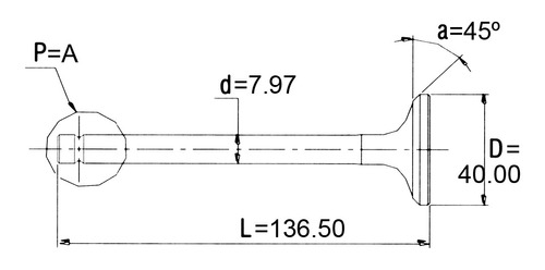 Valvula Mi L200/l300 2.3 4d55 Admision