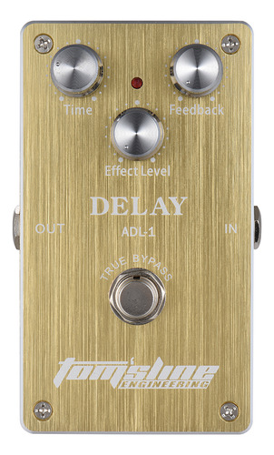 Pedal De Efectos De Aleación De Aluminio Delay Aroma Adl-1 T