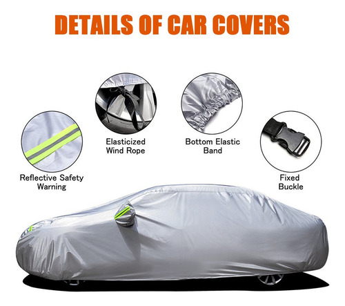De Funda Completa Para Auto Con Rayas Reflectantes