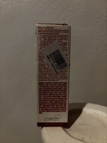 Clarins Total Eye Smooth Anti Arrugas Antiage Ojos 20ml Todo Tipo De Piel Día/noche