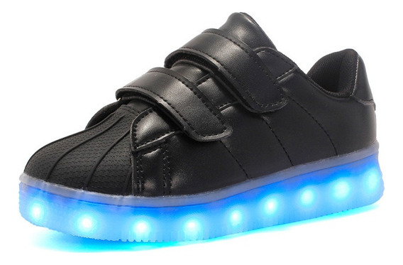 Tenis Con Luces Led Hombre Blancos | MercadoLibre 📦