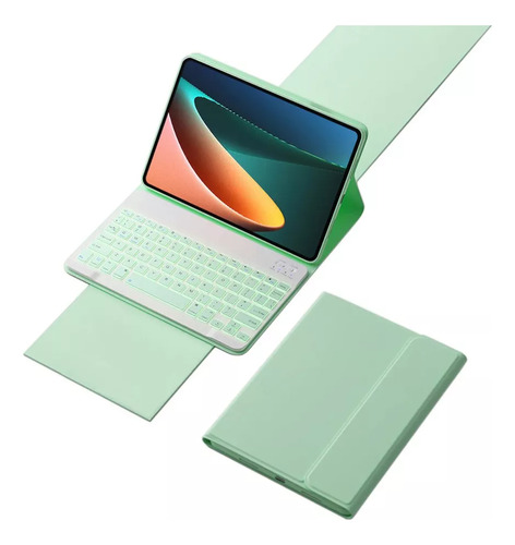 Carcasa With Illuminated Keyboard For Galaxy Tab S8+ 12.4 X8