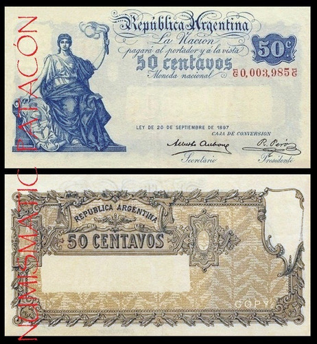 Billete 50 Centavos Caja Conversión Macro 1899 - Copia 231