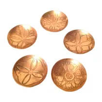 Comprar  Ceniceros Cobre Decorados Antiguos De Colección  5  Piezas