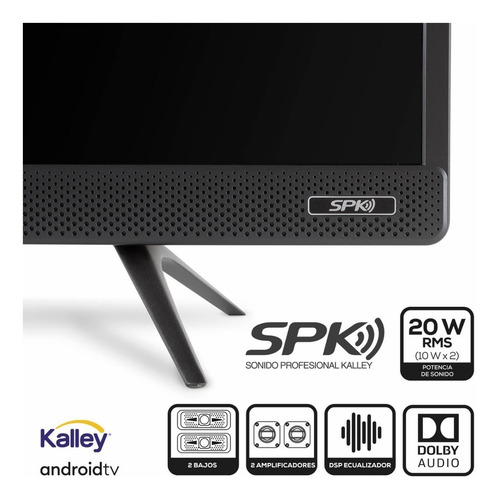 Imagen 4 de 10 de Televisor Kalley K-atv32hds 32 Pulgadas Android Spk Hd Led
