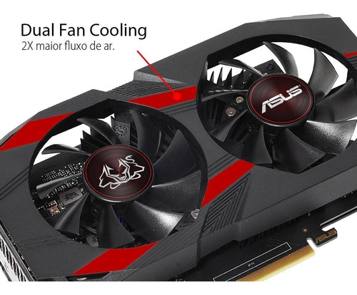 Imagem 6 de 8 de Placa De Vídeo Asus Cerberus Gtx 1050 Ti Oc Edition 4 Gb
