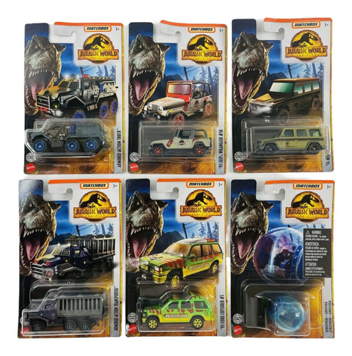  2022 Matchbox Jurassic World Dominion Full Set De 6