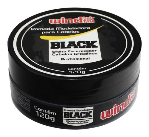 Imagem 1 de 1 de Wind Fix Black Pomada Modeladora 120g
