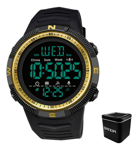 Reloj Digital Sanda 6014 Multifunción Deportivos Impermeable