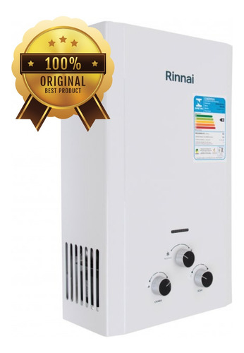Aquecedor a gás GLP Rinnai Onnsen REU-M090 CFH branco